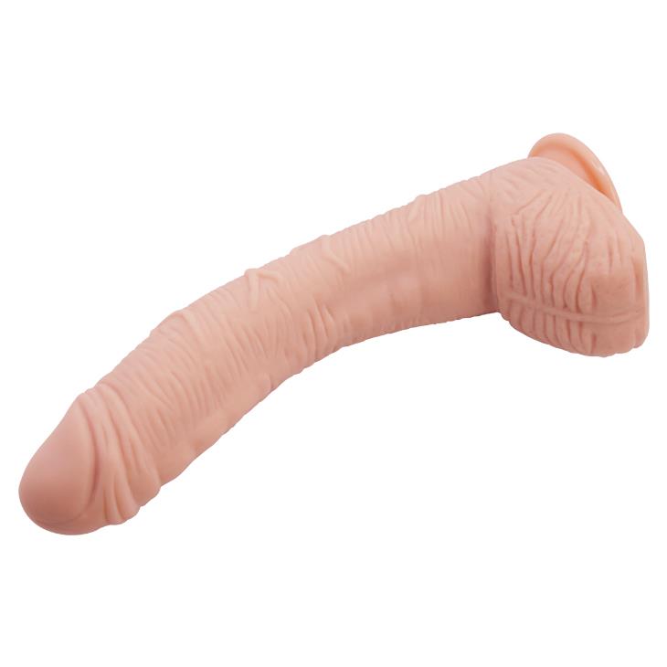 Dildo cu ventoasă Baile Beautiful Alex, culoarea pielii, 28 cm