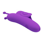 Vibrator deget Pretty Love Snail USB din silicon, 10 funcții