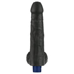 Dildo vibrant realist Lovetoy Real Softee, negru, USB, 23 cm