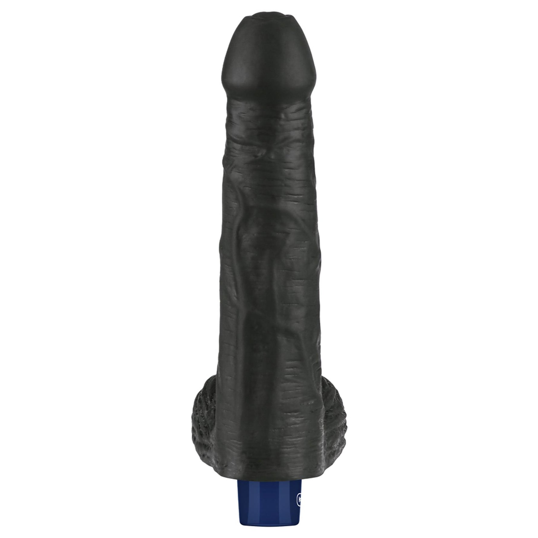 Dildo vibrant realist Lovetoy Real Softee, negru, USB, 23 cm