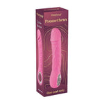 Vibrator realist Fantasy, silicon roz, încălzit, 22 cm, USB