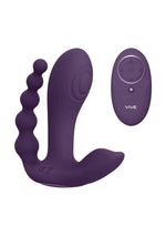 Vibrator anal Kata Vive violet cu telecomandă USB
