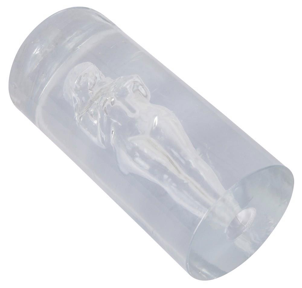 Masturbator tunel transparent 14 cm