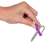 Plug penis cu inel pentru gland, silicon, 6,5 cm