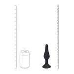 Dop anal Levelz XL Slim din silicon, negru, 15,5 cm