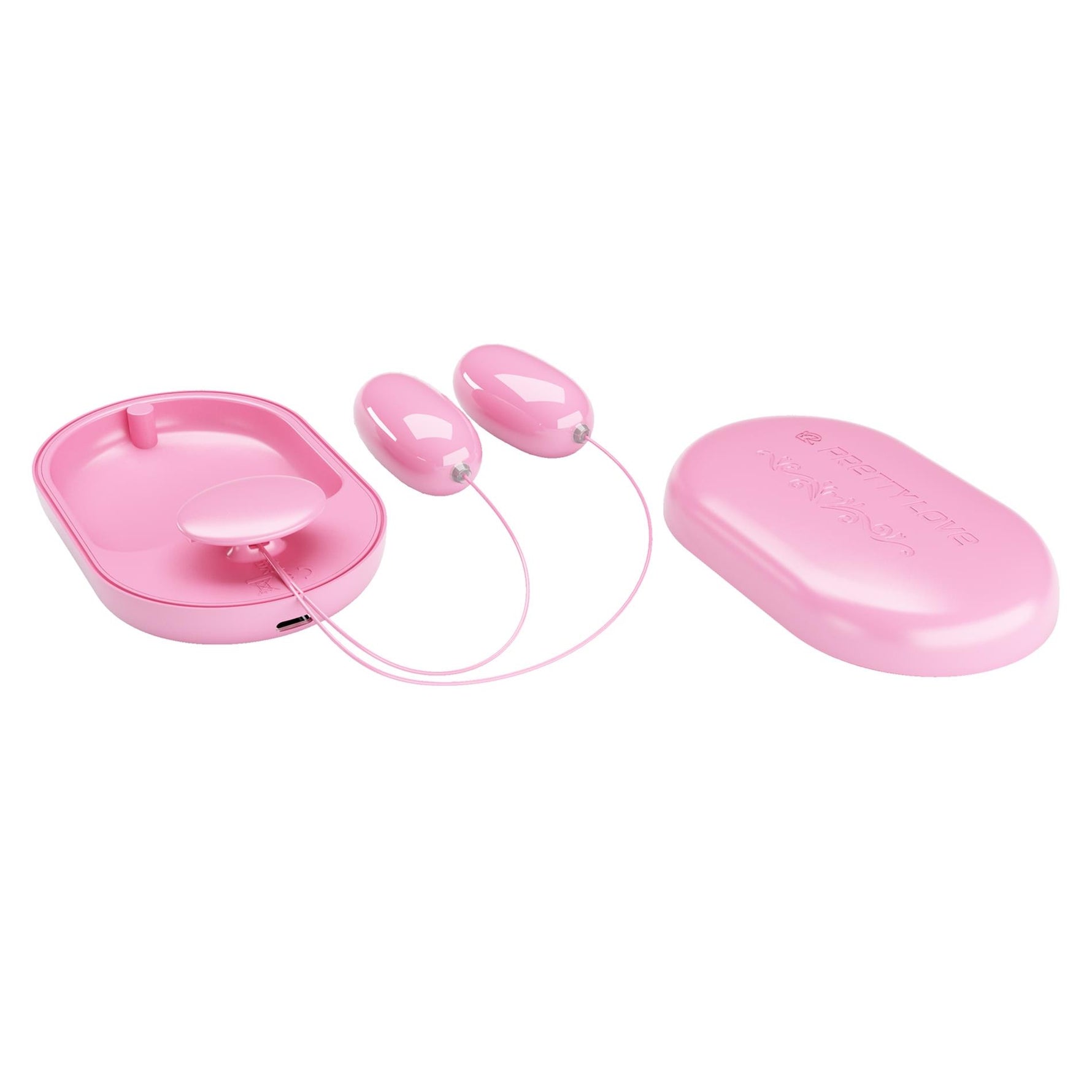 Mini vibrator Pretty Love Fun Box roz cu 12 funcții