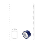 Bandă adezivă din PVC Ouch, albastru marin, neadezivă, 20 m