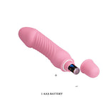 Vibrator Pretty Love Stev din silicon roz, 10 funcții, 13,5 cm