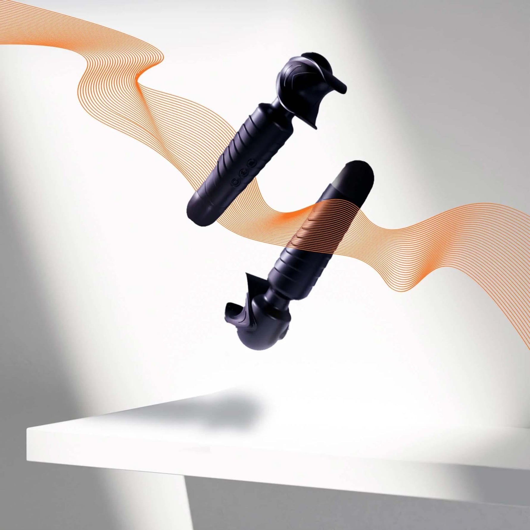 Masturbator vibrant Man.wand EVO negru 20 cm