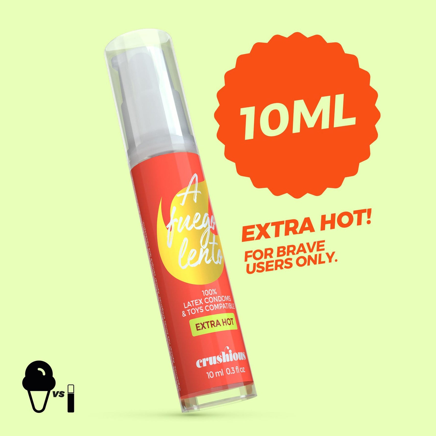 Gel intim de încălzire Crushious A Fuego Lento 10 ml