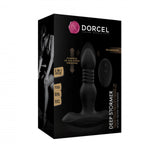 Dop anal pulsatoriu Dorcel Deep Stormer din silicon, cu telecomandă USB