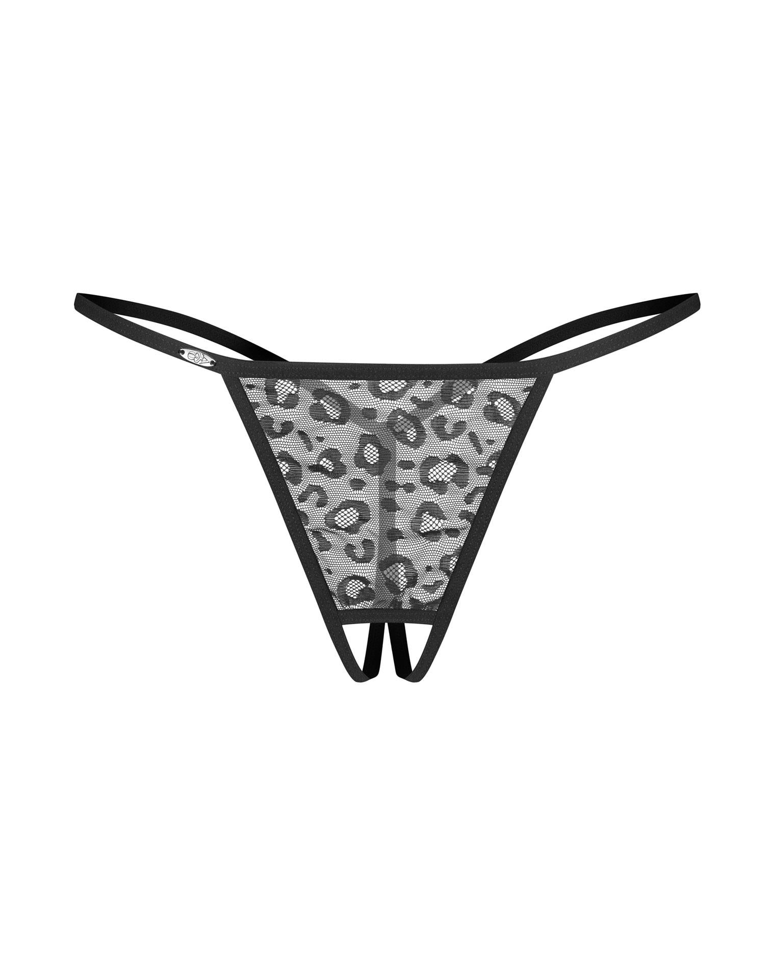 Bianca Obsessive S/M Open Thong Set de două