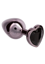 Plug anal Diamond Heart Large Calexotics argintiu 7 cm