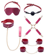 Set de bondage Bad Kitty roz cu strasuri