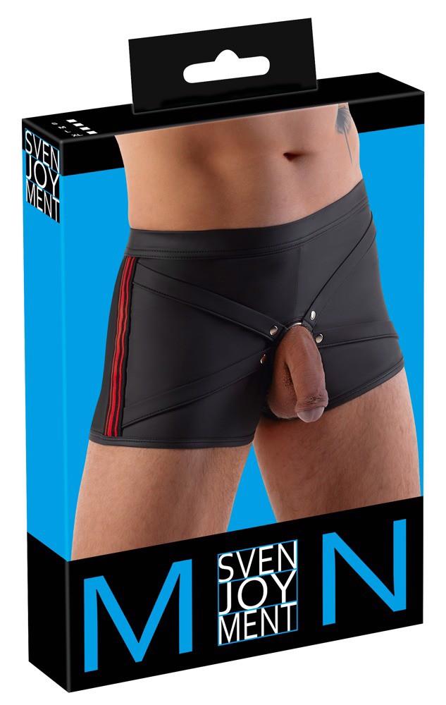 Pantaloni scurți boxer Svenjoy cu inel interschimbabil negru roșu M