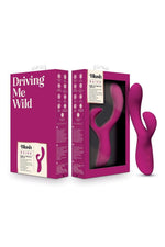 Vibrator USB Iepuraș din silicon Blush Quinn Burgundy 23 cm