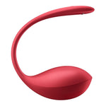 Ou vibrant Satisfyer Shiny Petal, roșu, cu aplicație