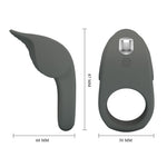 Inel vibrant din silicon Pretty Love Master cu 10 funcții