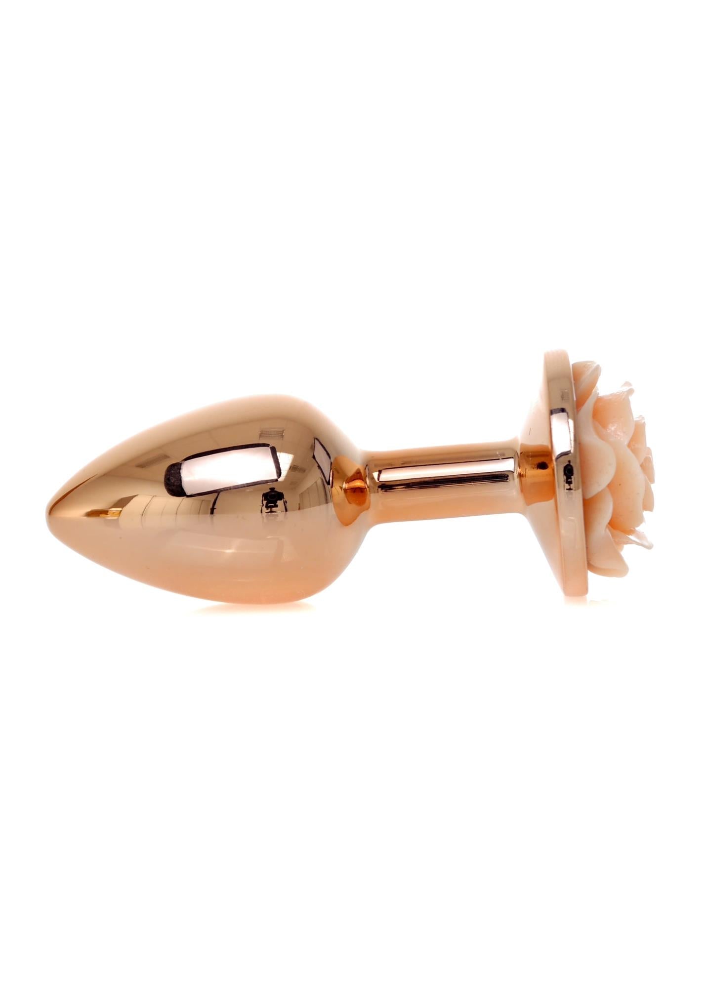 Bijuterii anale din oțel roz piersică MyLove Toys 7 cm