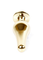 Plug anal din oțel MyLove Toys cu diamant, albastru închis, 9,5 cm