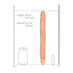 Dildo dublu RealRock TPE 36 cm