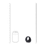 Inel din silicon Levelz pentru penis și testicule, negru, 5 cm