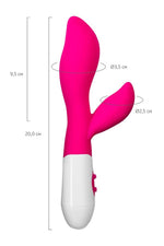 Vibrator iepuraș din silicon Lilu A-Toys roz 20 cm