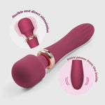 Aparat de masaj vibrant Jinx Crushious, culoare vin roșu, 21 cm