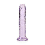 Dildo realist cu gel transparent RealRock de 14,5 cm și ventuză