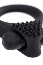 Inel vibrant pentru penis A Toys BRID din silicon, negru