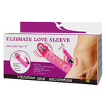 Extensie vibrantă Baile Ultimate Love Sleeve, roz, 10 funcții