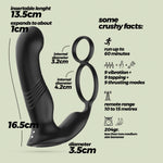 Aparat de masaj pentru prostată Crushious Erixos cu telecomandă, silicon, 16,5 cm