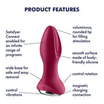 Dop anal vibrant Satisfyer Rotator Plug 2 Connect App, violet