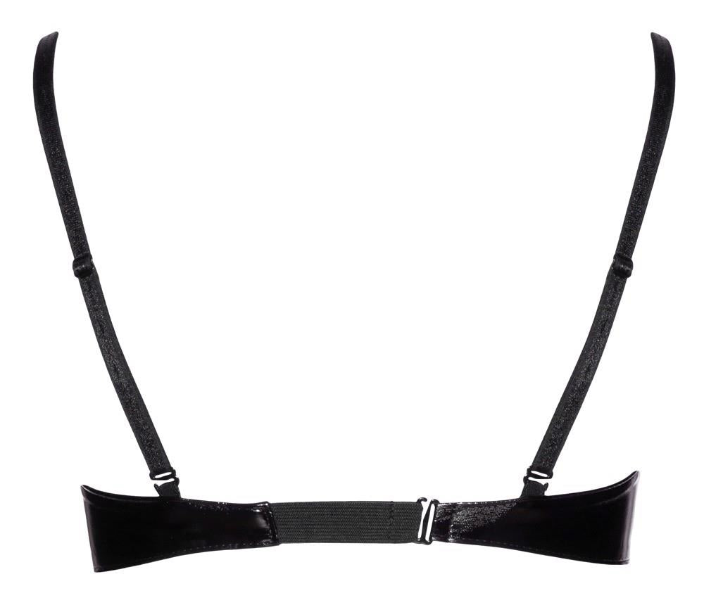 Sutien din vinil Black Level, negru, 75D