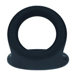 Inel dublu pentru penis Levelz din silicon, negru, L