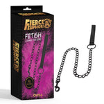 Lesă BDSM cu lanț metalic Fierce Euphoria 80 cm