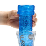 Masturbator texturat RealRock albastru 21 cm