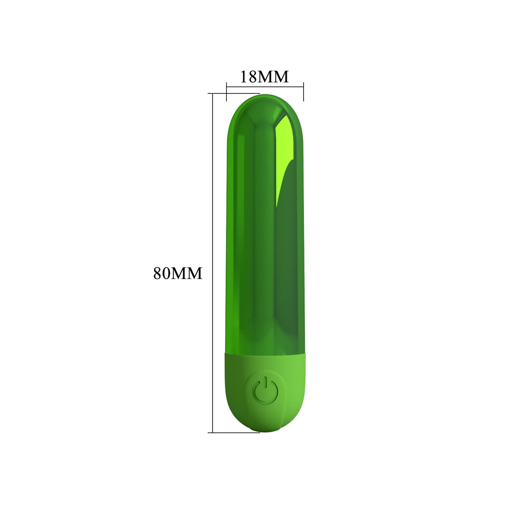 Vibrator mini Bullet reîncărcabil Pretty Love Kiwi Green
