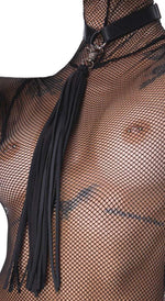 Set extravagant de plasă Bad Kitty negru L