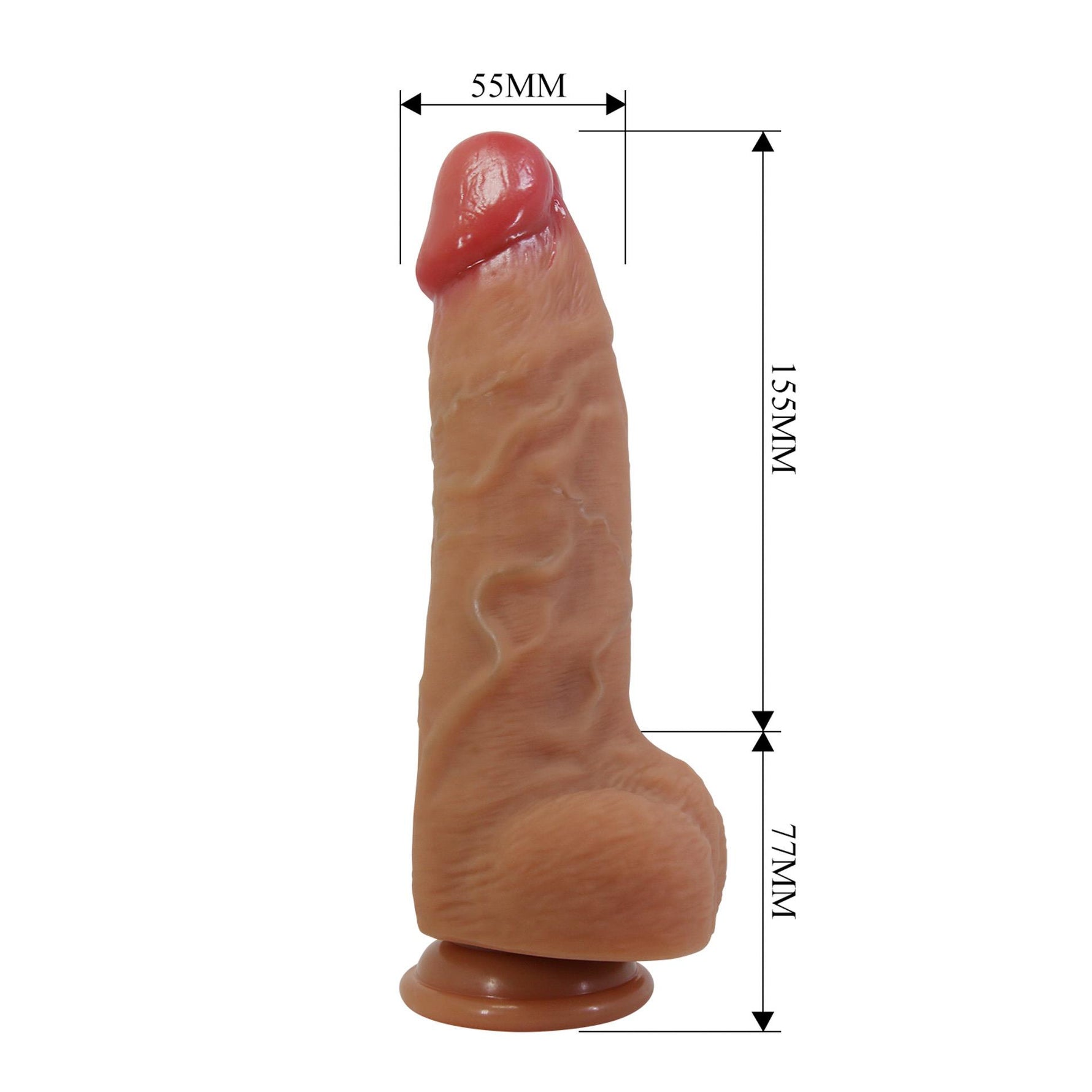 Dildo realist din silicon super moale Pretty Love Najm 23 cm