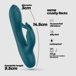Mini vibrator din silicon Crushious Lola, 14,5 cm