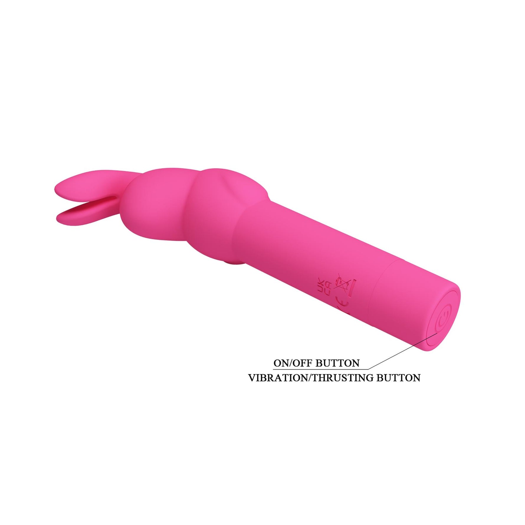 Vibrator iepuraș din silicon Pretty Love Gerardo cu 10 funcții de vibrație