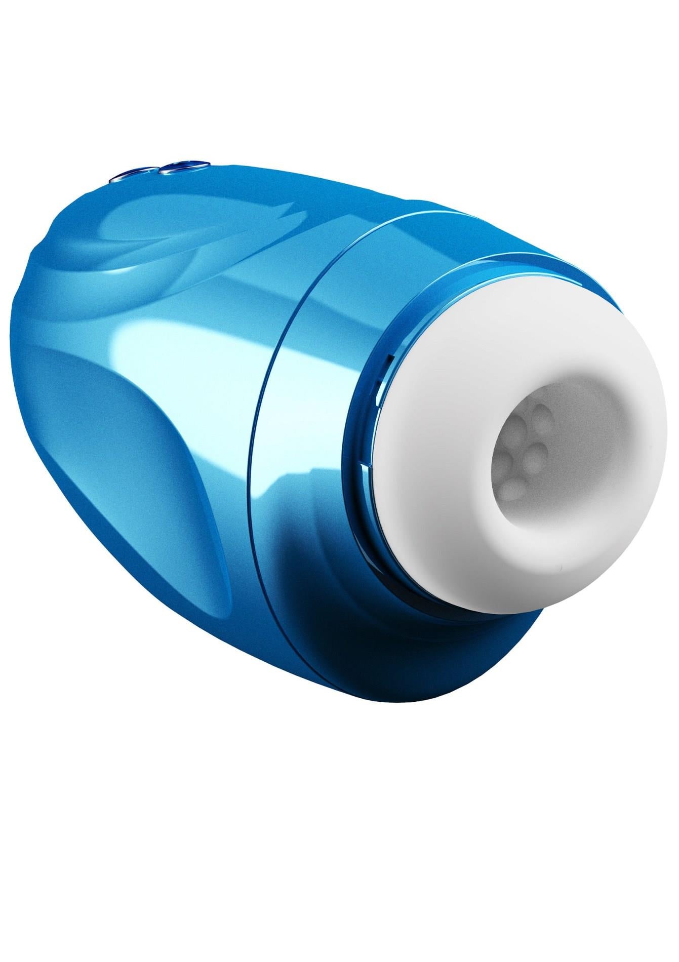 Masturbator vibrant Fusion X Aqua Bubble albastru