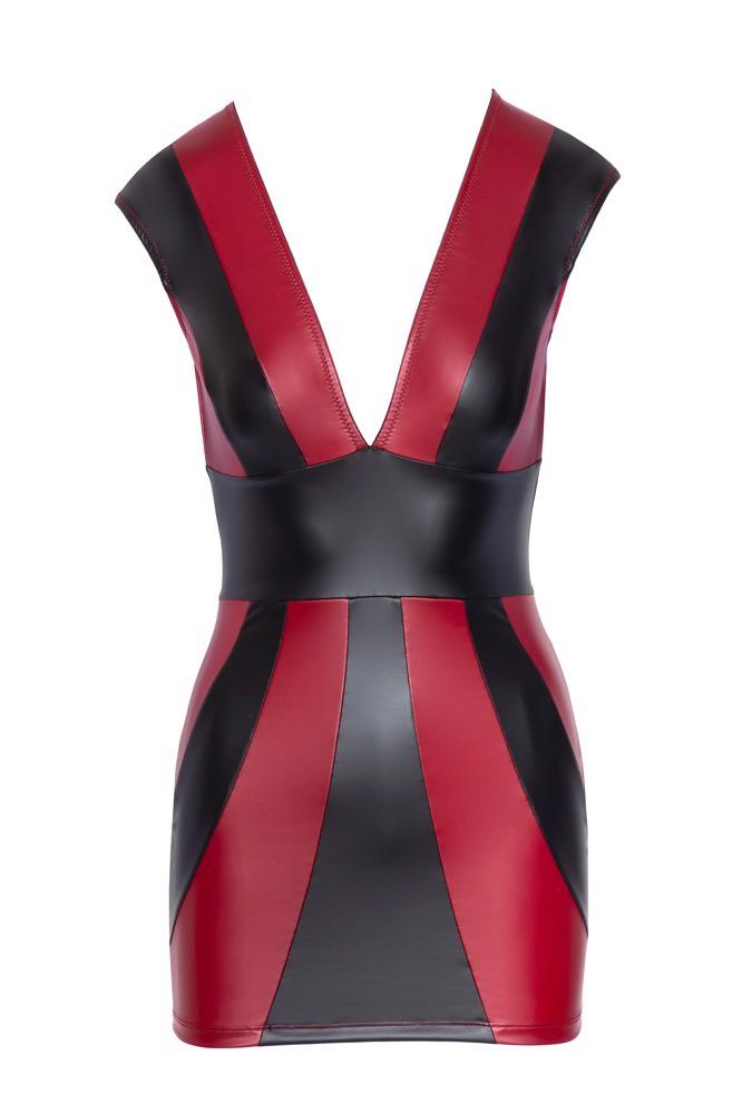 Rochie mulată Cottelli PARTY roșu negru S