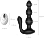 Perle anale vibrante drăguțe din silicon seria B, cu telecomandă, impermeabile
