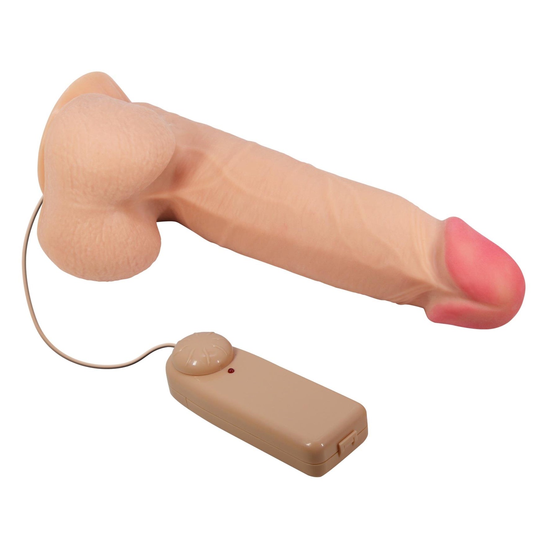 Vibrator realist Baile Sliding Skin 8.5'' Flesh cu ventuză