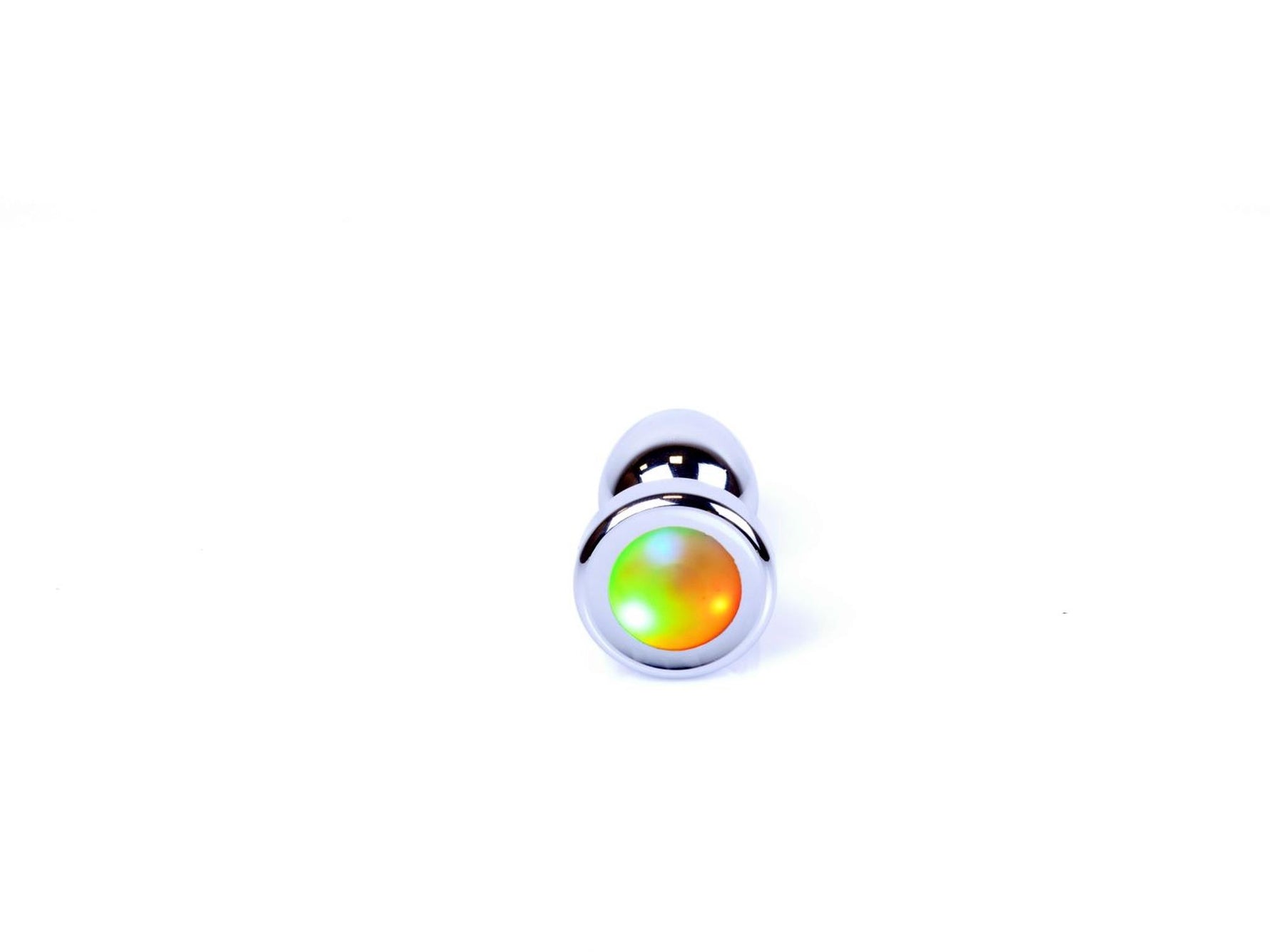 Bijuterii anale din oțel disco cu LED de 7 cm MyLove Toys