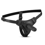 Strap-on realist din silicon EasyToys, negru, 13 cm