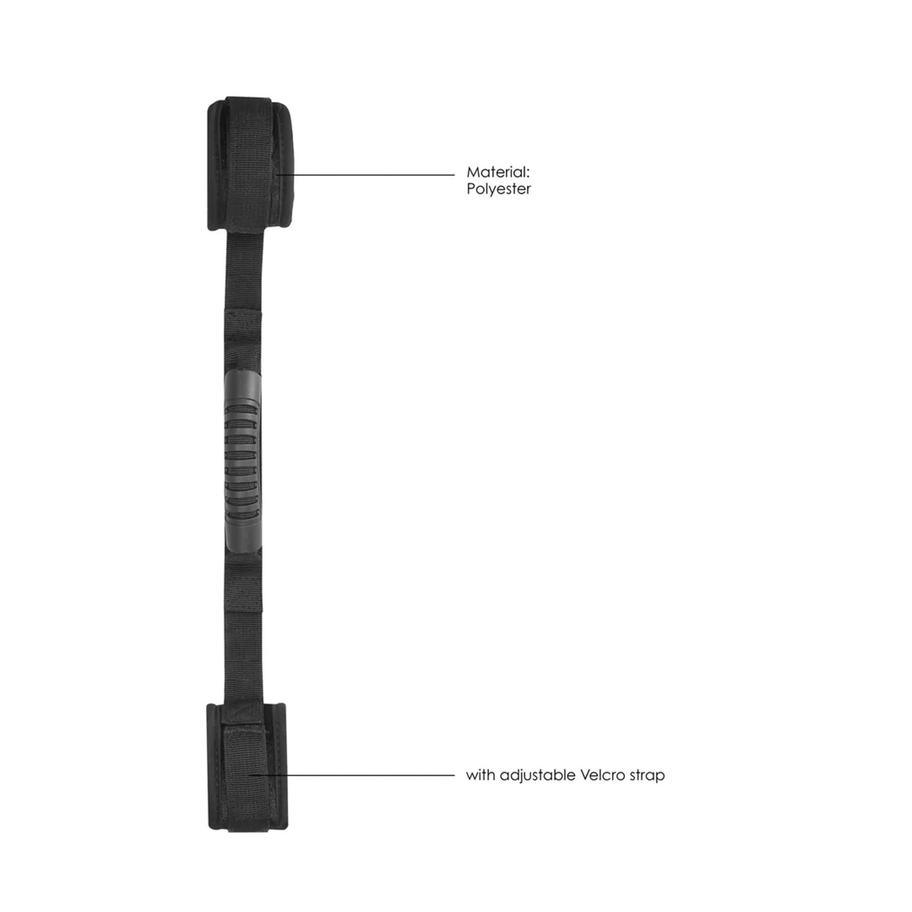 Cătușe reglabile cu velcro și mâner 50 cm