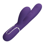 Vibrator Pretty Love din silicon cu formă de iepuraș, 14 funcții, USB